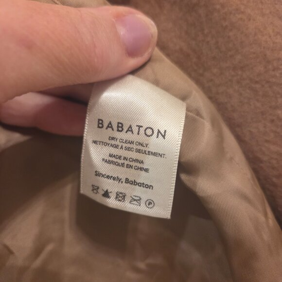 ARITIZIA BABATON CAMEL HAIR & WOOL COAT - XS - NEEDS REPAIR - Picture 8 of 8